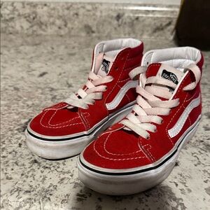 Vans Classic Red and White High-Tops